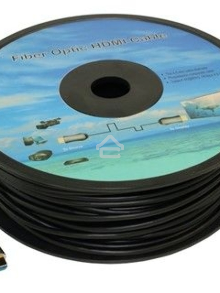 Кабель аудио-видео Fiber Optic HDMI (m)/HDMI (m) 25м. позолоченные контакты черный