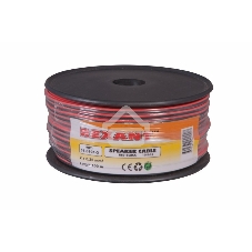 Кабель акустический Rexant 2х0,25 м м², красно-черный, бухта 100 м
