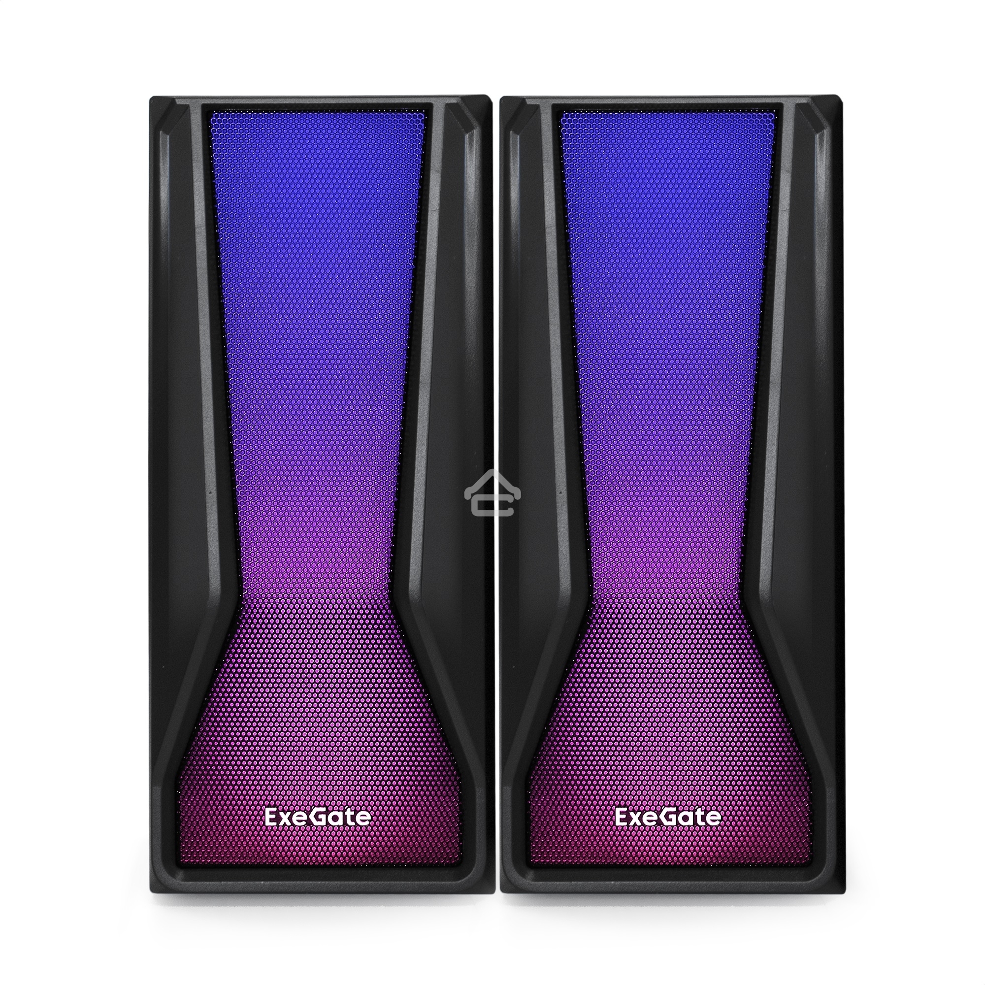Акустическая система 2.0 ExeGate EX289687RUS Accord 230 (питание USB,Bluetooth, 2х3Вт (6Вт RMS), 60-20000Гц,  черный, RGB подсветка)