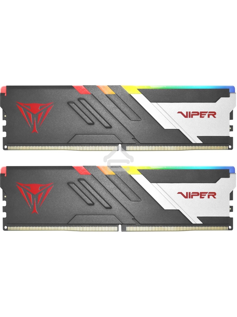 Оперативная память Patriot Viper Venom, DDR5, 32GB (2x16GB), 6400MHz, CL32, DIMM, с радиаторами, RGB, черный