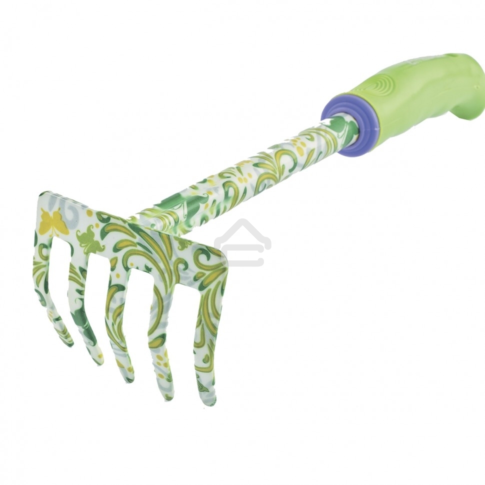 Грабли 5-зубые Palisad, 85х310 мм, стальные, пластиковая рукоятка