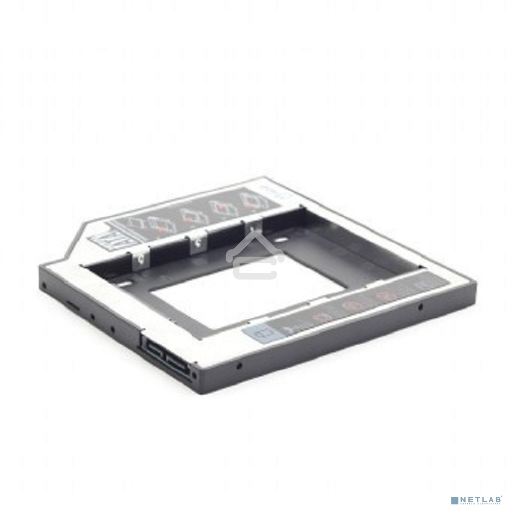 Контейнер для HDD Gembird MF-95-02 Низкопрофильный адаптер для 2.5-дюймового накопителя в отсек 5.25 дюйма, 12 мм