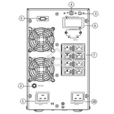 Источник бесперебойного питания Powerman Online 3000I N (IEC320)
