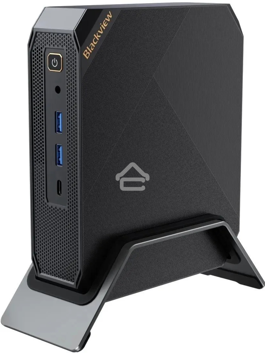 Мини ПК Blackview MP200 (Intel I9-11900H) 16+1TB, WIFI a/b/g/n/ac, Bluetooth 4.2, Win11 Pro, USB3.0, HDMI 1.4b Type A *2, RJ45*1, 5.5/2.1mm DC Jack *1, 3.5mm Phone Jack*1, Colour: Black