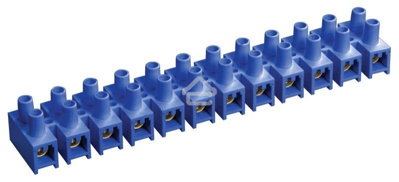 Зажим винтовой ЗВИ-3 н/г 1.0-2.5 кв.мм 12 пар син. IEK UZV6-003-04