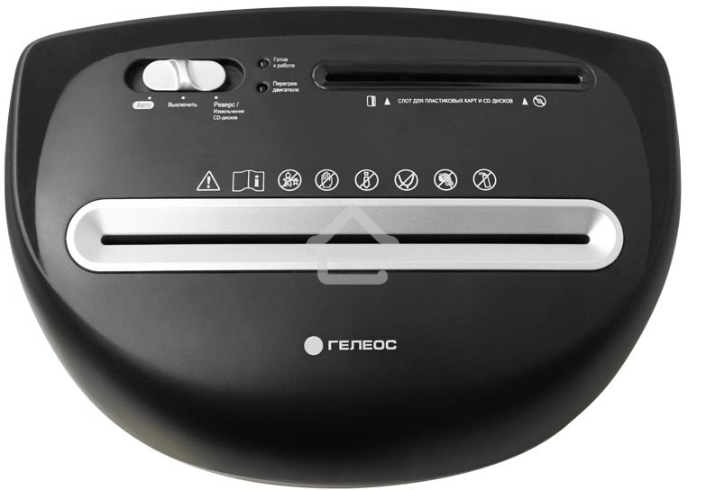 Шредер ГЕЛЕОС Уничтожитель документов УП23-4 DIN P-4 (4 ур-нь секр.), фрагмент 3,9х35мм, 14-16 лист (70г/м2), CD/пл.карты/скрепки/скобы, 23 л.