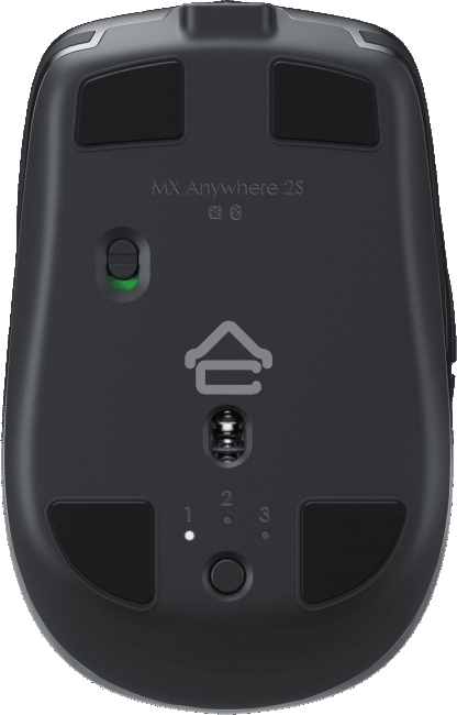 Мышь беспроводная Logitech MX Anywhere 2S графитовый, 4000 dpi, радиоканал, Bluetooth, USB, кнопки - 7