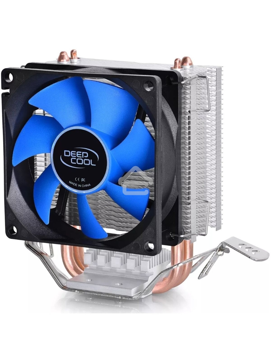 Кулер для процессора DEEPCOOL ICE EDGE MINI FS V2.0 синий, 80 мм, алюминий/медь, 2200 об/мин, 24.7 дБ, 3 pin, 100 Вт, 112 мм
