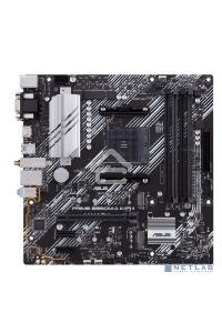 Материнская плата ASUS PRIME B550M-A WIFI II, AM4, AMD B550, 4xDDR4, 4xSATA, 2xM.2, 1xPCI-E 4.0 x16, 2xPCI-E x1, 1xDVI-D, 1xHDMI, 1xVGA, 1x 1Gb LAN, 2xUSB-A 3.2 Gen 2, 4xUSB-A 3.2 Gen 1, 3x3.5 мм, 7.1, Micro-ATX