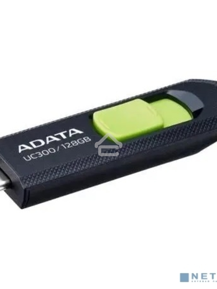 Флеш диск A-Data 128Gb Type-C UC300 ACHO-UC300-128G-RBK/GN USB3.2 черный/зеленый