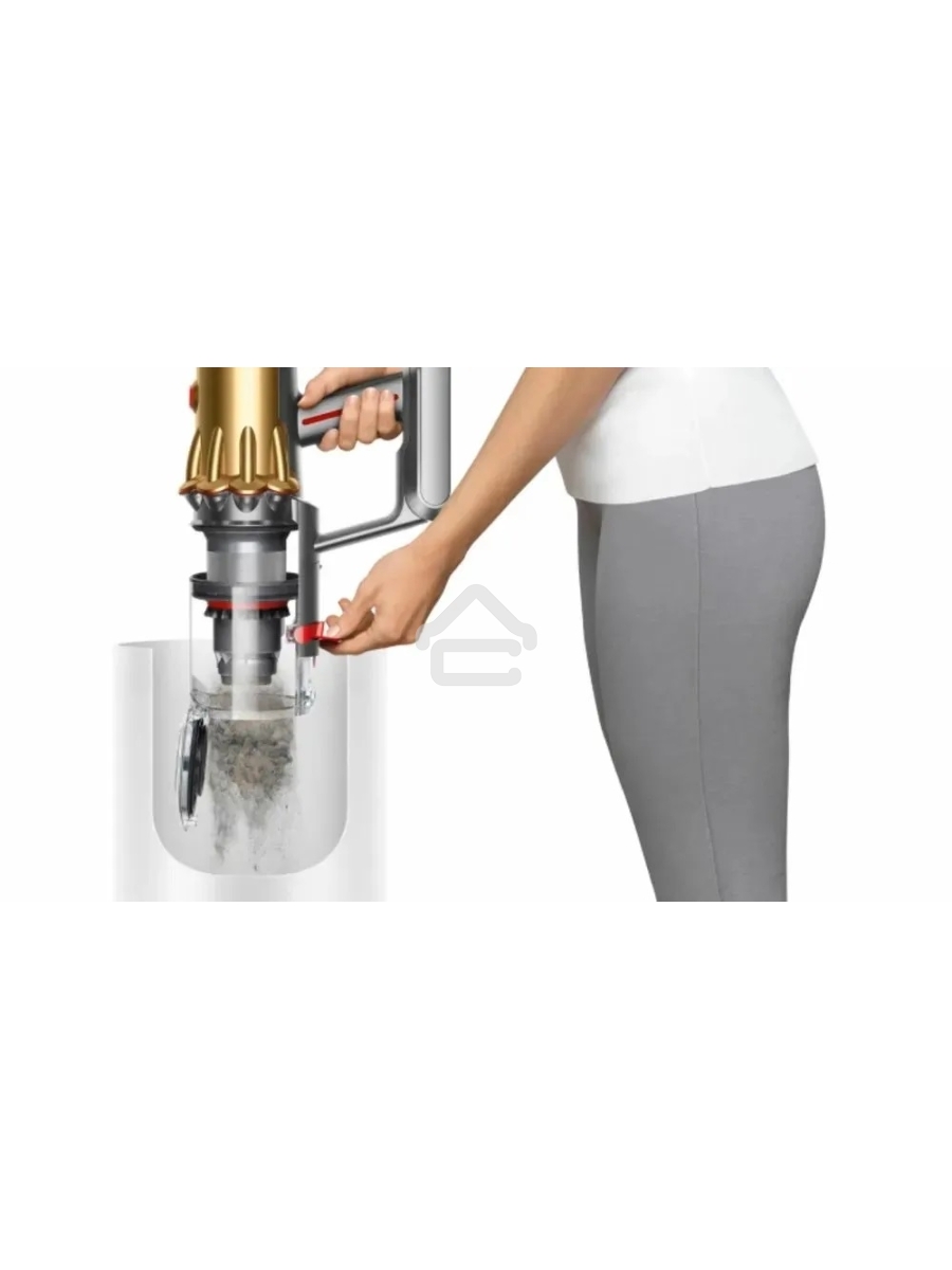 Пылесос вертикальный Dyson SV46 V12 Detect Slim Absolute золотистый/серебристый, питание от аккумулятора, 150 Вт, уборка сухая, пылесборник 0.35 л, работа от АКБ max 60 мин