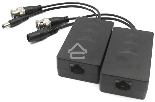 Приемопередатчик 1-канальный пассивный HDCVI/TVI/AHD видеосигнала по витой паре вместе с питанием