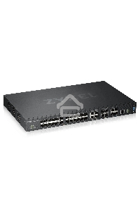 Коммутатор Zyxel XGS4600-32F L3 Managed Switch, 24 port Gig SFP, 4 dual pers.  and 4x 10G SFP+, stackable, dual PSU