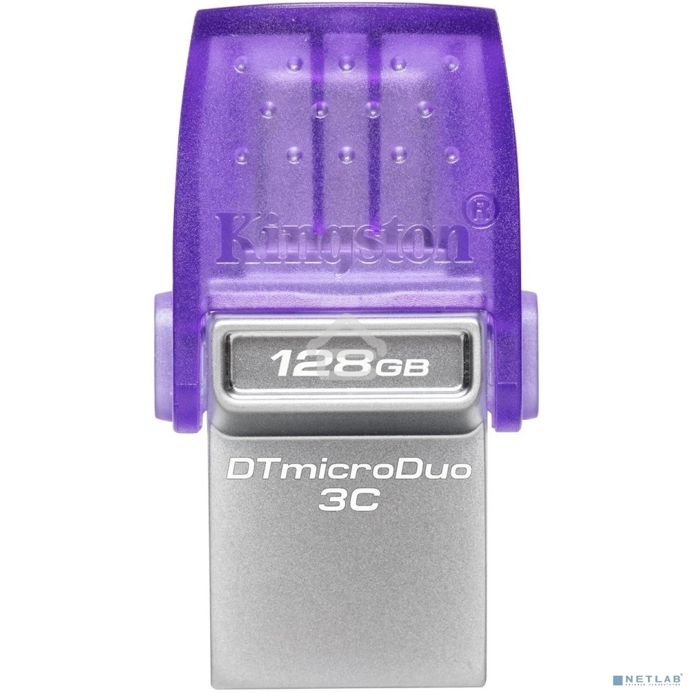 Флешка USB Kingston 128Gb DataTraveler microDuo 3C DTDUO3CG3/128Gb USB 3.0 фиолетовый