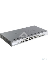 Управляемый стекируемый коммутатор D-Link DGS-1510-28XMP/A1A SmartPro с 24 портами 10/100/1000Base-T с поддержкой РоЕ и 4 портами 10G Base-X SFP+