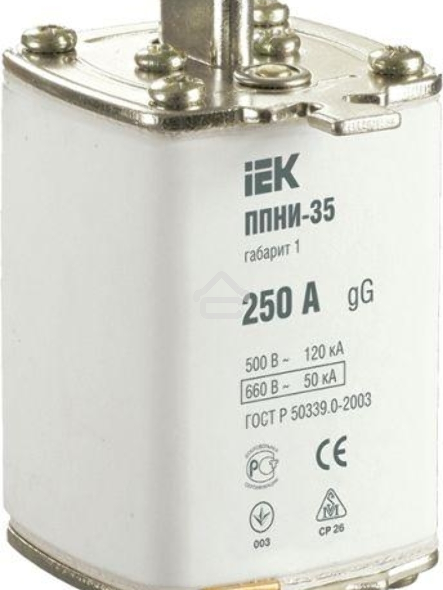 Вставка плавкая ППНИ-35 250А габарит 1 ИЭК DPP30-250