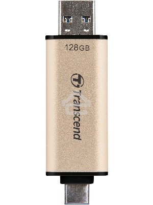 Флеш диск Transcend USB 128GB, JETFLASH USB3.2, TLC, High Speed, Type-C и Type A  (420/400 МБ/с)
