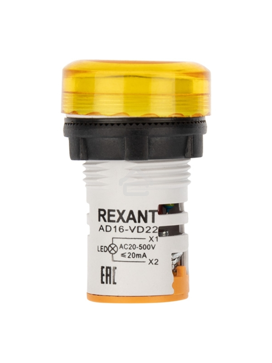 Индикатор значения напряжения желтый VD22 70-500 В Rexant