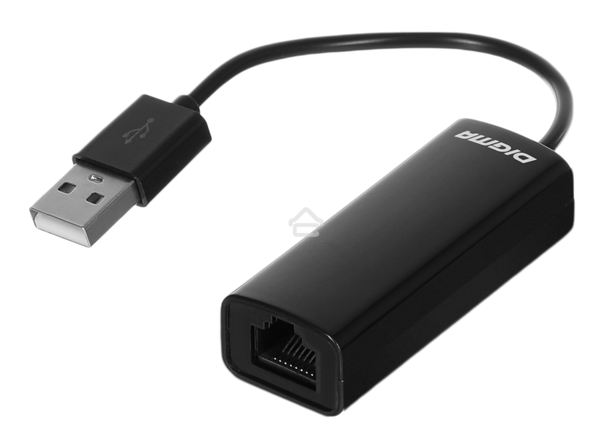 Сетевой адаптер Digma D-USB2-LAN100 Net Adapter Ethernet USB 2.0 (pack:1pcs)