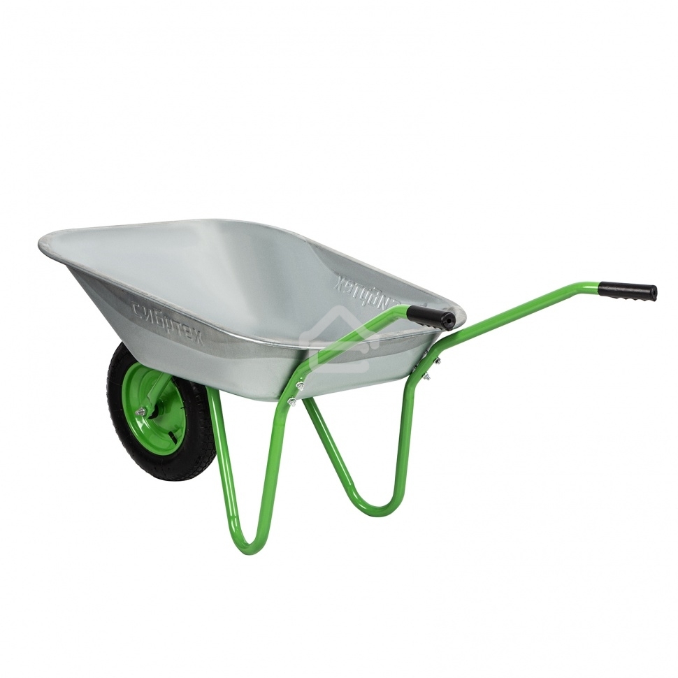 Тачка садовая Сибртех одноколесная облегченная, объем 65 л