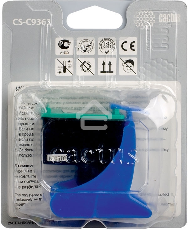 Картридж струйный Cactus CS-C9361 №136 трехцветный (18 мл.) для HP DJ 5443/D4163/DJ 6313/PS 2573/C3183/C4183/D5163/1513/1513s