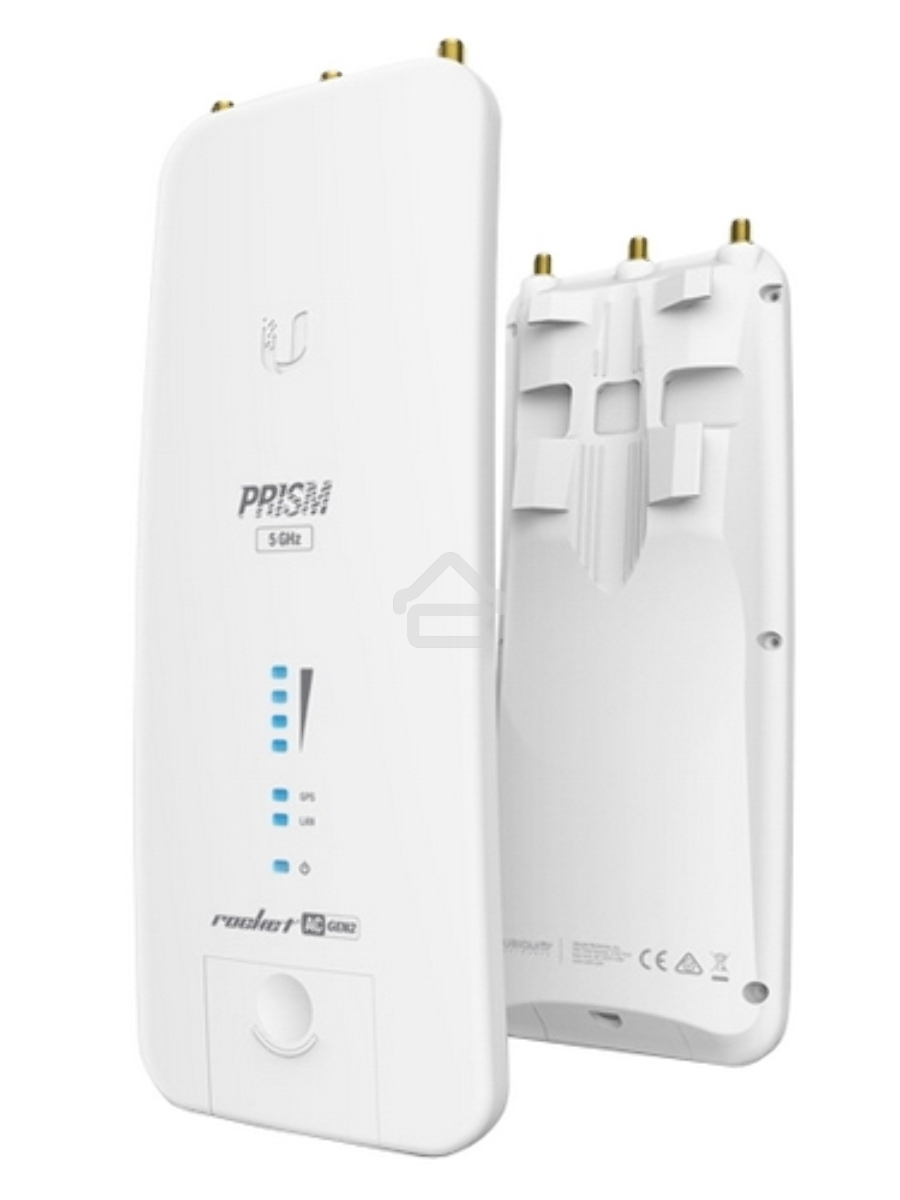 Точка доступа UBIQUITI RP-5AC-Gen2 Rocket 5AC PRISM Gen 2 Радиоустройство 5 ГГц, PtMP/PtP, airMAX ac, 2x RP-SMA, фильтры airPrism, GPS Sync