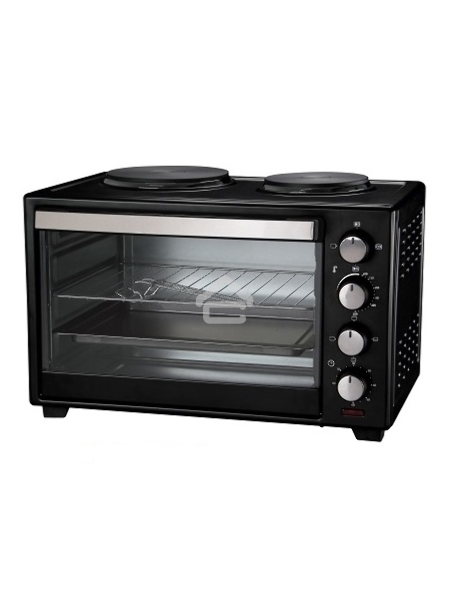 Мини-печь Великие реки Днепр-1, черный, 3200 Вт, 30 л, 2 конфорки