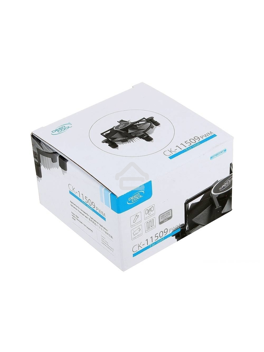 Кулер для процессора DEEPCOOL CK-11509 PWM черный, 92 мм, алюминий, 2400 об/мин, 30.5 дБ, 4 pin, 65 Вт, 56 мм