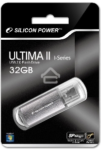 Флеш диск Silicon Power 32Gb Ultima II-I Series SP032GBUF2M01V1S USB2.0 серебристый