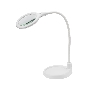 Лупа настольная 3D Rexant с подсветкой 30 LED, подставка+прищепка, белая