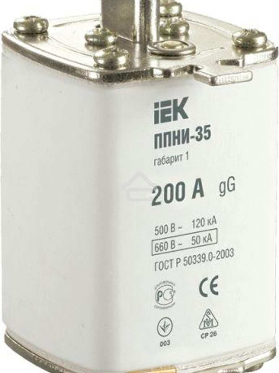 Вставка плавкая ППНИ-35 200А габарит 1 ИЭК DPP30-200