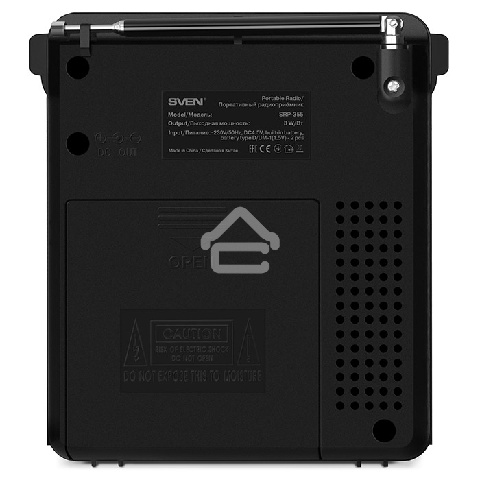 Радиоприемник АС SVEN SRP-355, черный (3 Вт, FM/AM/SW, USB, SD/microSD, фонарь, встроенный аккумулятор) АС SVEN SRP-355, черный (3 Вт, FM/AM/SW, USB, SD/microSD, фонарь, встроенный аккумулятор)
