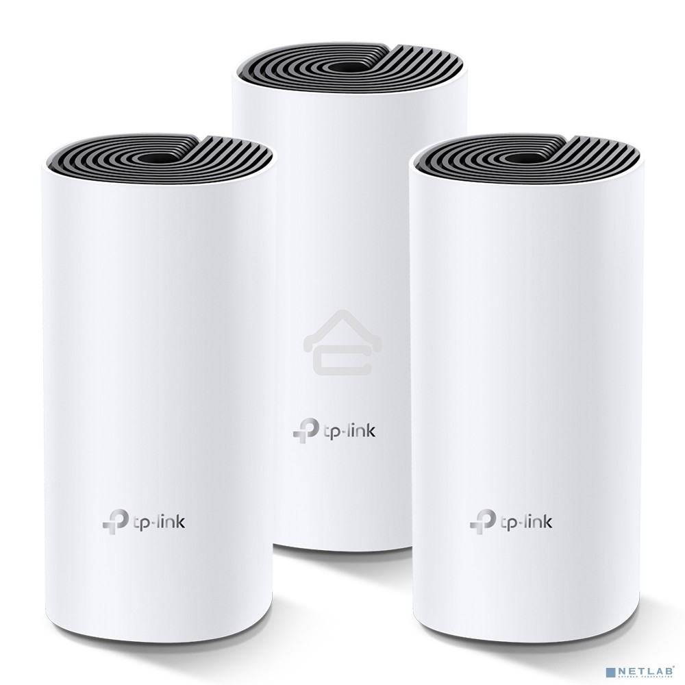 Бесшовный Mesh роутер TP-Link Deco M4 (DECO M4(3-PACK)) AC1200 10/100/1000BASE-TX (упак.:3шт)