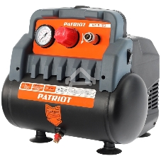 Компрессор поршневой Patriot WO 6-180 безмасляный 180л/мин 6л 1100Вт черный/оранжевый