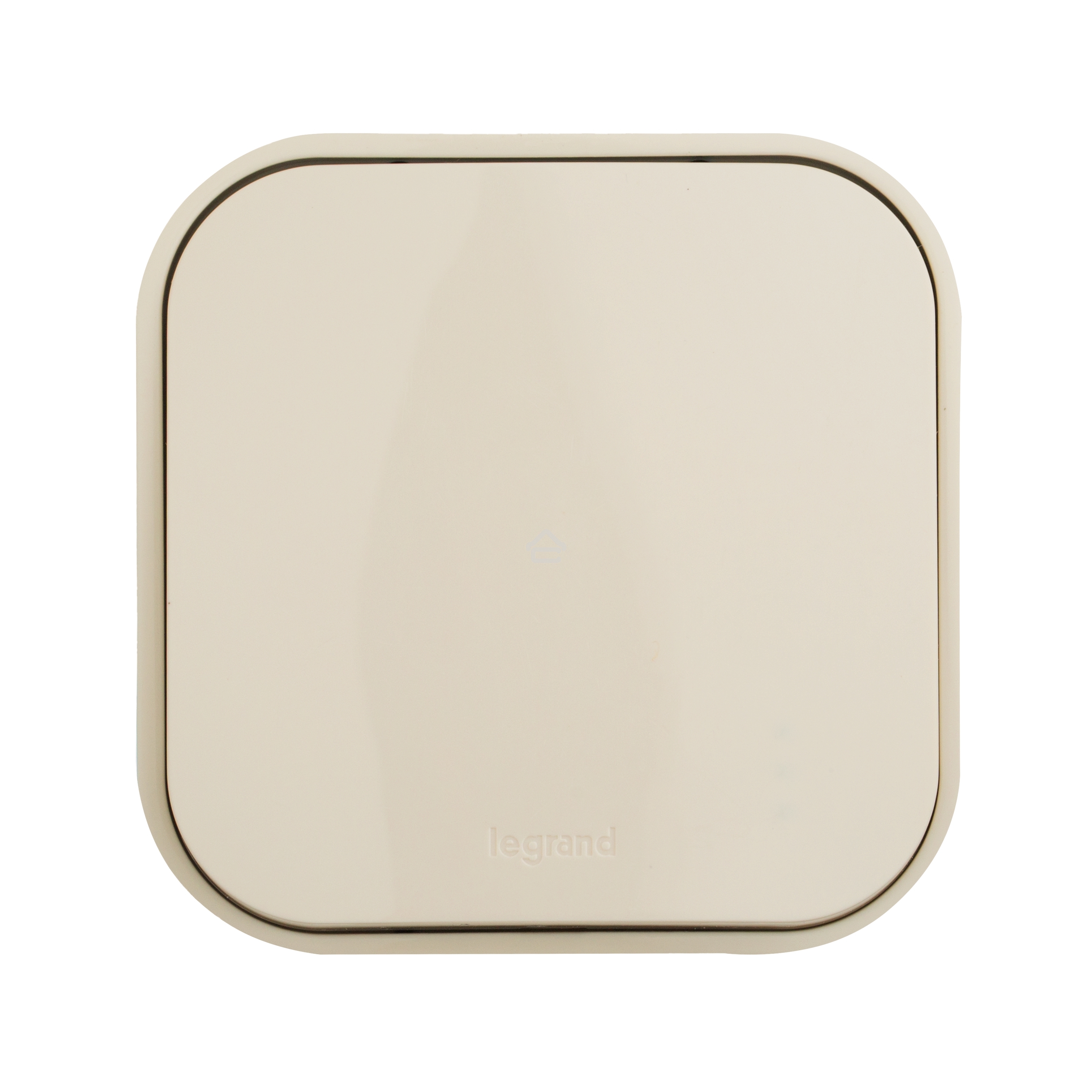 Выключатель 10A 1-клав., сл. кость Quteo