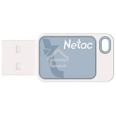 Флешка USB Netac UA31 (NT03UA31N-016G-20BL), 16Gb, USB 2.0, R/W 110/45, синий/белый