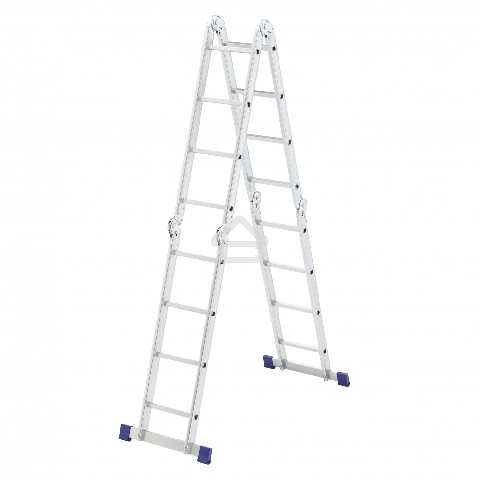 Лестница шарнирная алюминиевая Сибртех, 4х4