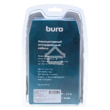 Кабель аудио-видео Buro HDMI (m)/DVI-D (Dual Link) (m) 1.8м. феррит.кольца Позолоченные контакты черный