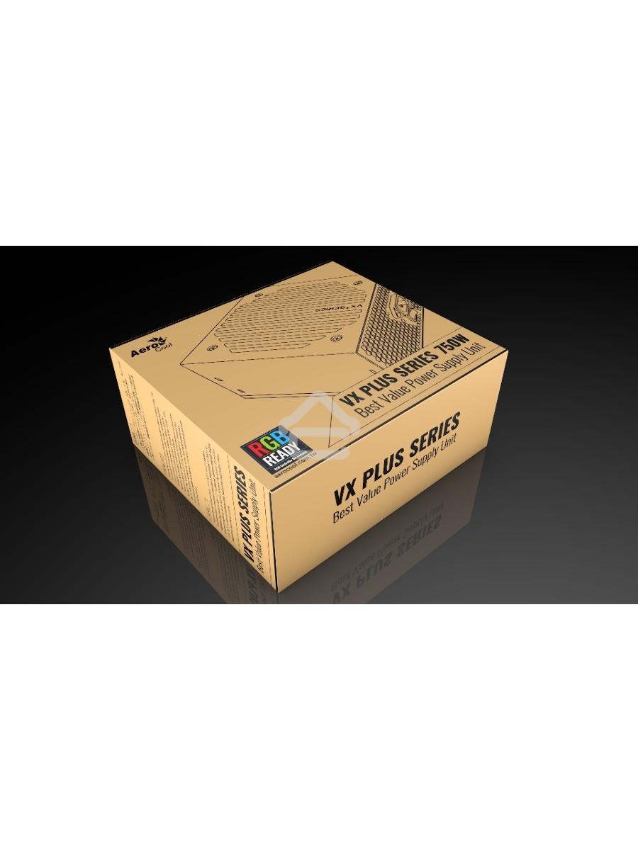 Блок питания Aerocool / Formula VX PLUS 750 RGB, 750Вт, 120мм, черный