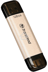 Флеш диск Transcend USB 128GB, JETFLASH USB3.2, TLC, High Speed, Type-C и Type A  (420/400 МБ/с)