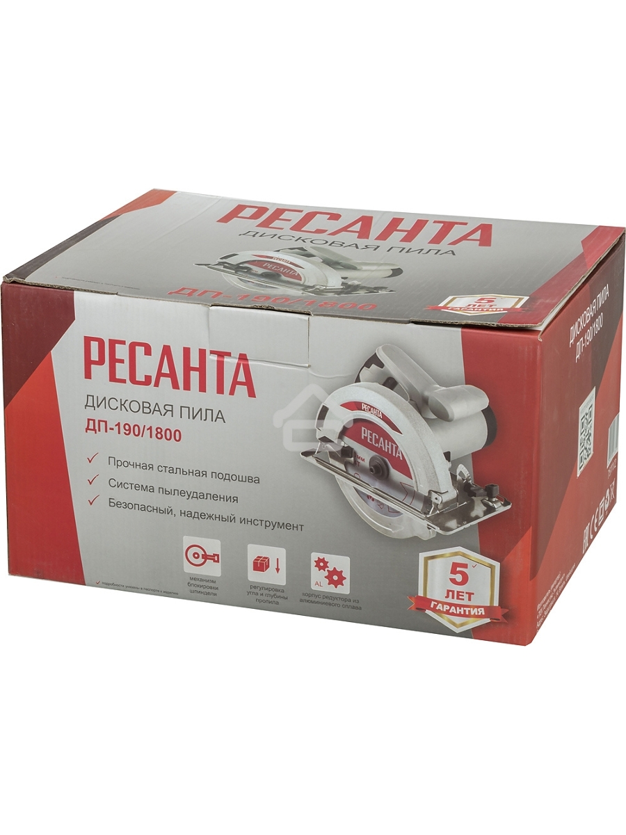 Циркулярная пила (дисковая) Ресанта ДП-190/1800 1800Вт (ручная)