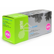 Картридж лазерный Cactus CS-CLT-C406S cyan голубой (1000 стр.) для Samsung CLP-360/365/CLX-3300/3305