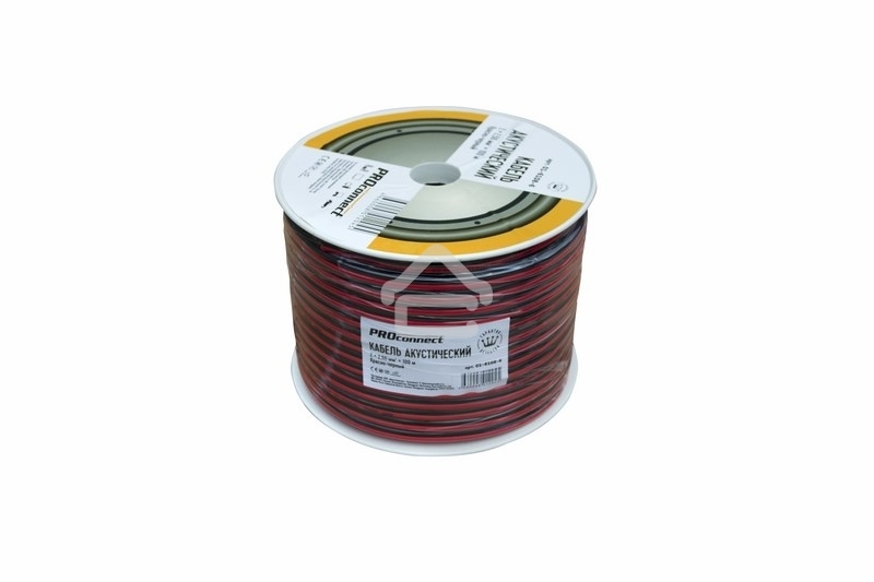 Кабель акустический PROconnect 2х2,50 мм², красно-черный, бухта 100 м