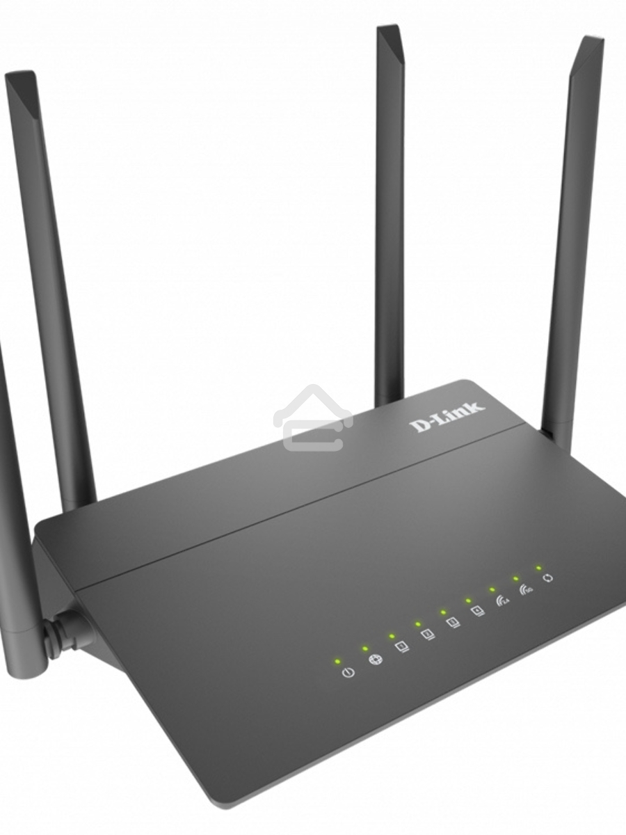 Роутер D-Link DIR-822/RU/E1A, Wireless AC1200 Dual-Band Router with 1 10/100Base-TX WAN port and 4 10/100Base-TX LAN ports.802.11b/g/n compatible, 802.11AC up to 866Mbps,1 10/100Base-TX WAN port, 4 10/100B