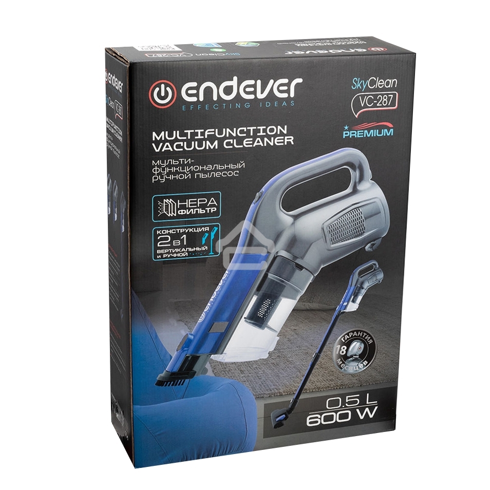 Пылесос вертикальный Endever SkyClean VC-287 циклонного типа