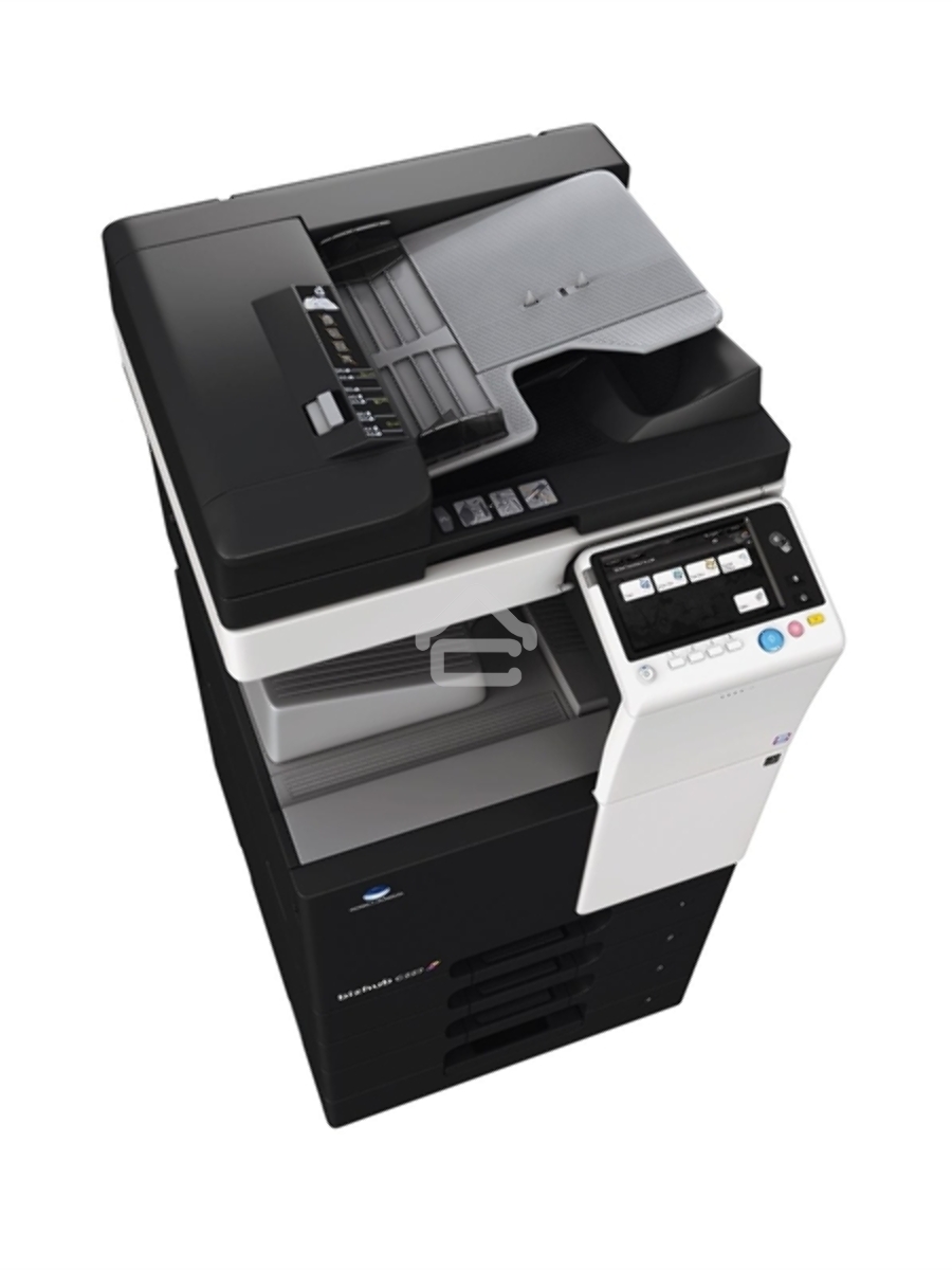 МФУ Konica-Minolta bizhub 227 монохромное, (A3, 22 стр./мин., 19000стр/мес, 250GB, сеть, дуплекс, 2*500л, 2GB, без крышки или автоподатчика, без тонера), обязат. установка специалистом АСЦ