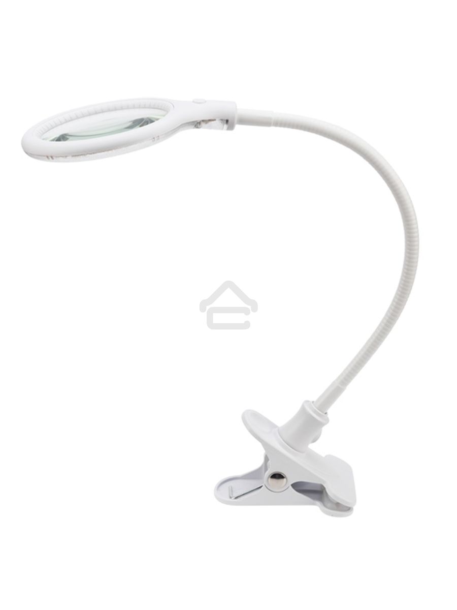 Лупа настольная 3D Rexant с подсветкой 30 LED, подставка+прищепка, белая