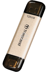 Флеш диск Transcend USB 128GB, JETFLASH USB3.2, TLC, High Speed, Type-C и Type A  (420/400 МБ/с)