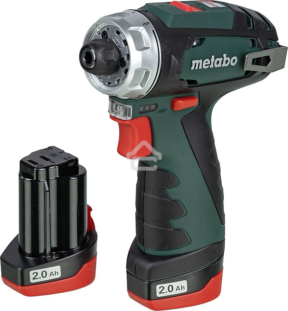 Дрель-шуруповерт аккумуляторная Metabo PowerMaxx BS 600984000, Аккумуляторный, 10,8В, 2 АКБ