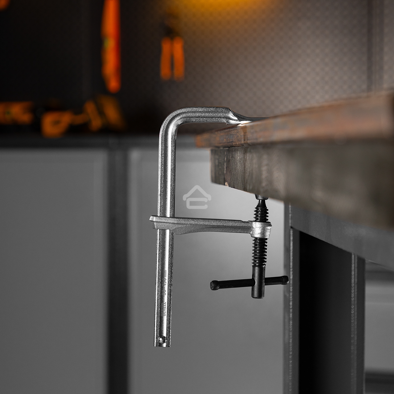 Струбцина Denzel F-образная, 80x200 мм, кованая